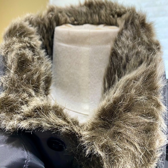Karl Lagerfield Down Coat with Faux Fur - Picture 5 of 9
